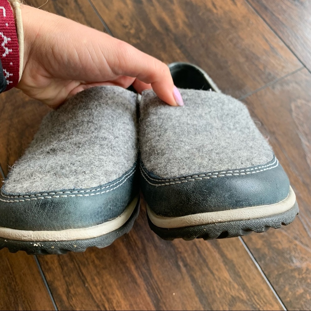 Chaco | Sloan Wool Loafer Slip On Flats Gray Blue Grip Sole - Picture 5 of 6